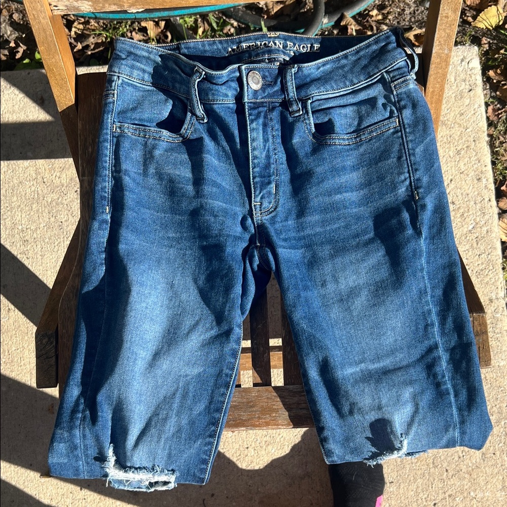 American Eagle Blue Denim Shorts